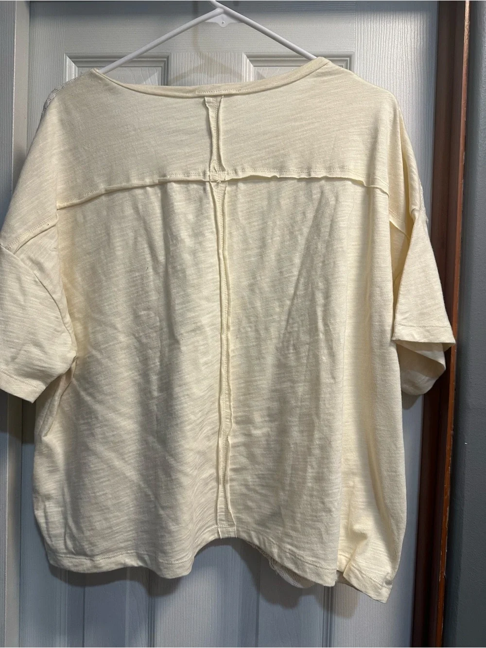 mittoshop Cream Floral Lace Panel Tunic